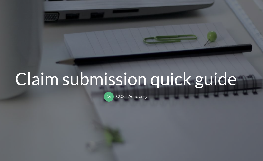 Claim submission quick guide